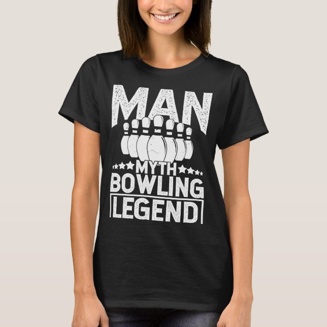 Camiseta Bola de boliche Pin Bowler Strike Bowling Fanatic  (Anverso)