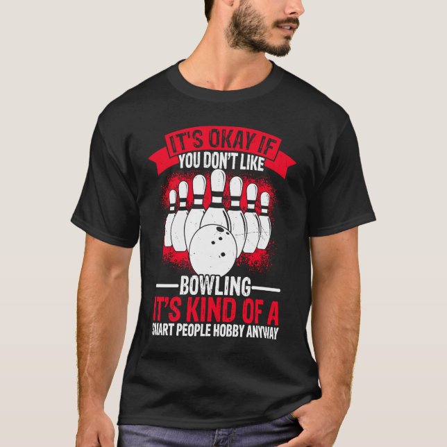Camiseta Bola de boliche Pin Bowler Strike Bowling Fanatic  (Anverso)
