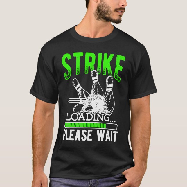 Camiseta Bola de boliche Pin Bowler Strike Bowling Fanatic  (Anverso)
