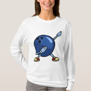 Camiseta Bola de boliche Regalo Pin Hombres Mujeres Jóvenes