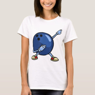 Camiseta Bola de boliche Regalo Pin Hombres Mujeres Jóvenes
