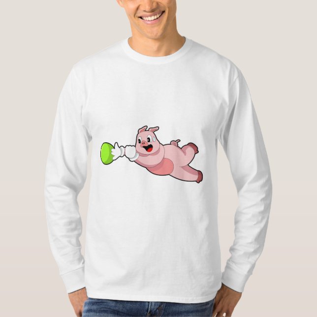 Camiseta Bola de bolos de cerdo (Anverso)