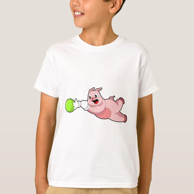 Camiseta Bola de bolos de cerdo (Anverso)