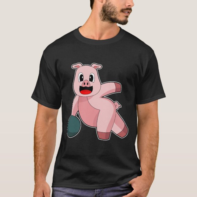 Camiseta Bola de bolos de cerdo (Anverso)