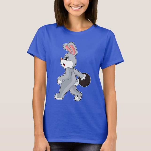 Camiseta Bola de bolos de Conejo (Anverso)