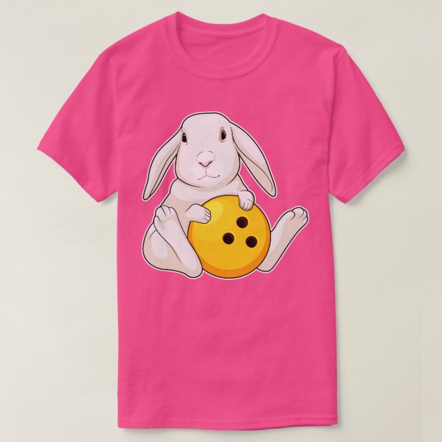 Camiseta Bola de bolos de Conejo (Diseño del anverso)