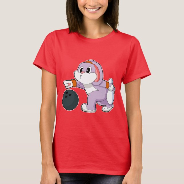 Camiseta Bola de bolos de Conejo (Anverso)