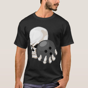 Camiseta bola de bolos de cráneo