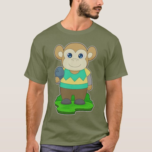 Camiseta Bola de bolos de los monos (Anverso)