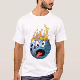 Camiseta Bola de bolos llameante enojada