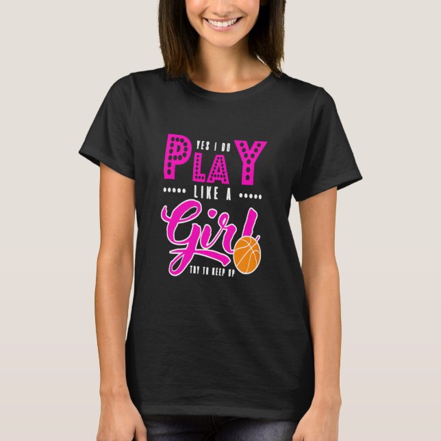 Camiseta Bola de cesta - Sí, juego (Anverso)