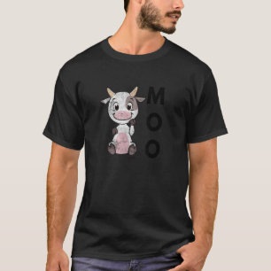 Camiseta Bola de cría de animales de vaca para bebés Moo