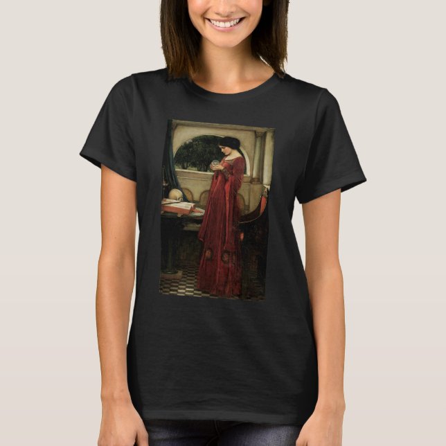 Camiseta Bola de cristal de John William Waterhouse (Anverso)