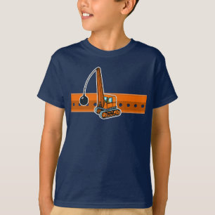 Camiseta bola de desgaste de la construcción del Naranja