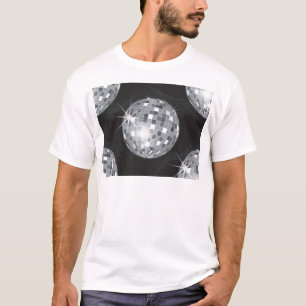 Camiseta bola de disco plateado