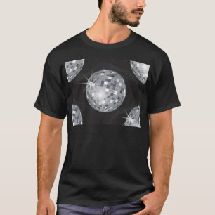 Camiseta bola de disco plateado
