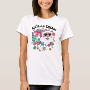 Camiseta Bola de discoteca retro Big Nick Energy Santa Groo
