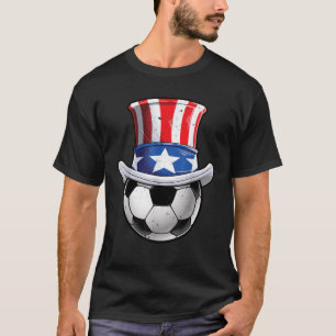 Camiseta Bola De Fútbol 4 De Julio Tío Sam Hombres Mujeres