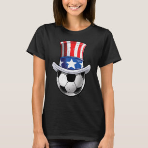 Camiseta Bola De Fútbol 4 De Julio Tío Sam Hombres Mujeres 