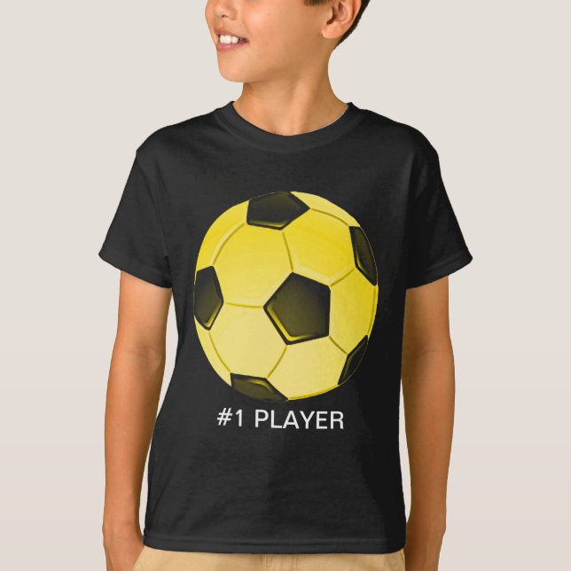 Camiseta Bola de fútbol americano amarilla o fútbol (Anverso)