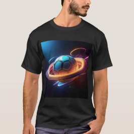 Camiseta Bola de fútbol como planeta saturado, maravilloso 