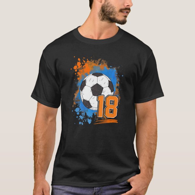 Camiseta Bola de fútbol de 18 años (Anverso)