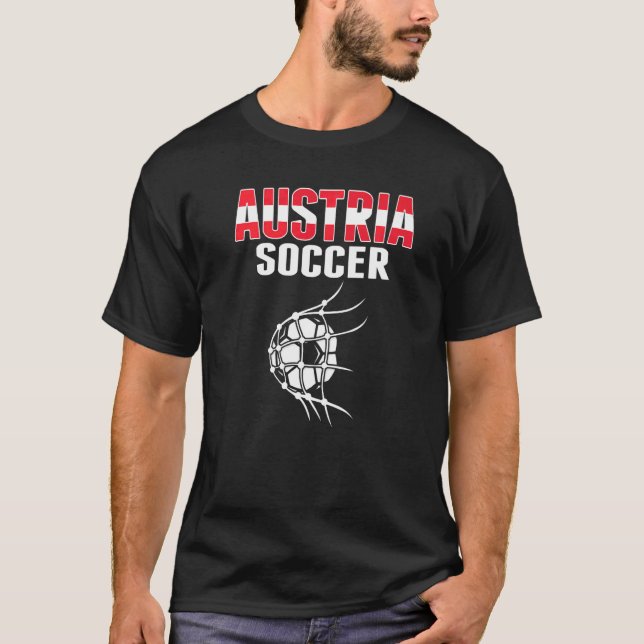 Camiseta Bola De Fútbol De Austria En Apoyo Neto Al Fútbol  (Anverso)