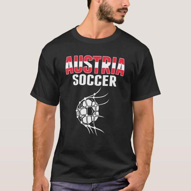 Camiseta Bola De Fútbol De Austria En Apoyo Neto Al Fútbol  (Anverso)