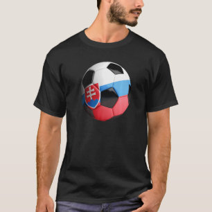 Camiseta Bola de Fútbol de Bandera de Eslovaquia