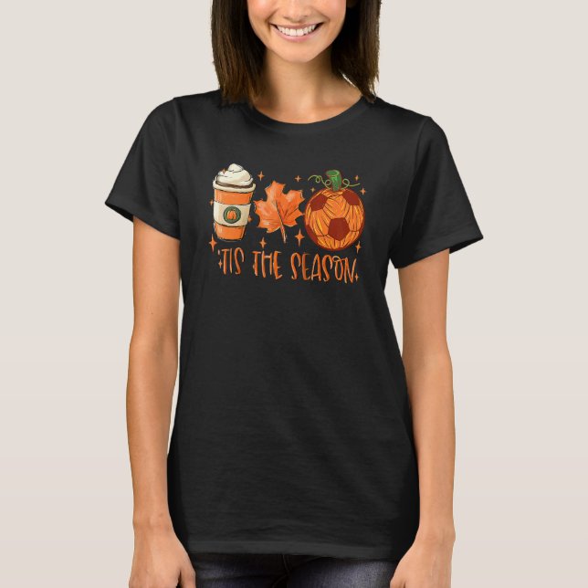 Camiseta Bola De Fútbol De Especias De Calabaza Esta Tempor (Anverso)