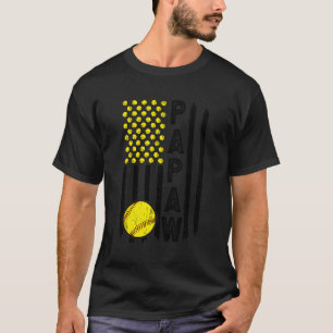 Camiseta Bola de fútbol Papaw Abuelo Bandera Estadounidense
