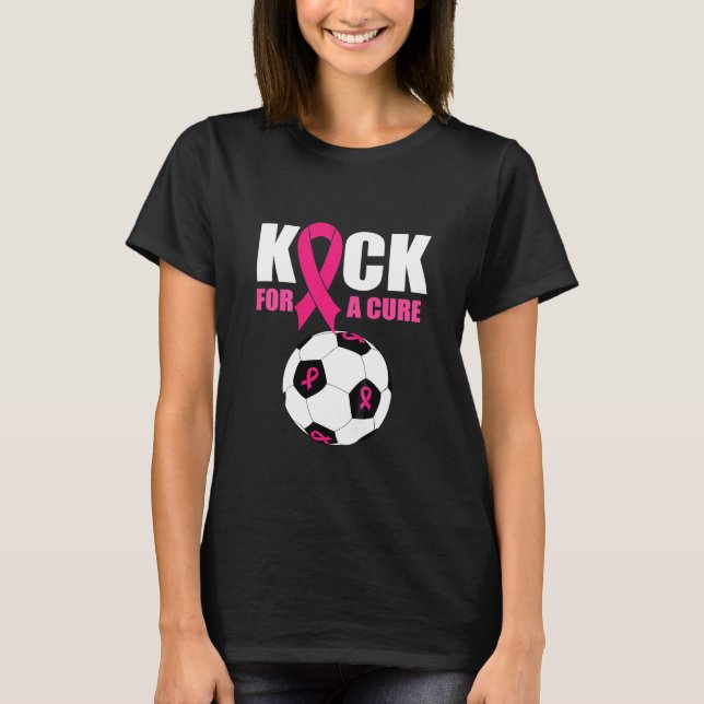Camiseta Bola De Fútbol Para Niños De Cinta Rosa Para Niños (Anverso)