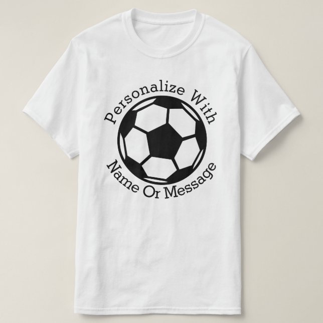 Camiseta BOLA DE Fútbol PERSONALIZADA (Diseño del anverso)