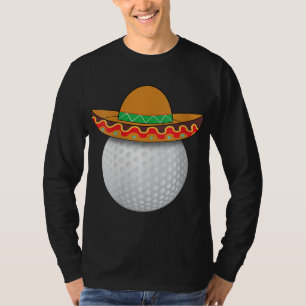 Camiseta Bola de golf divertida deportes mexicanos Cinco De
