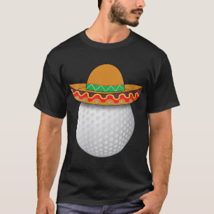 Camiseta Bola de golf divertida deportes mexicanos Cinco De