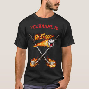 Camiseta Bola de Golf En Fuego – Divertida Bola de Golf en