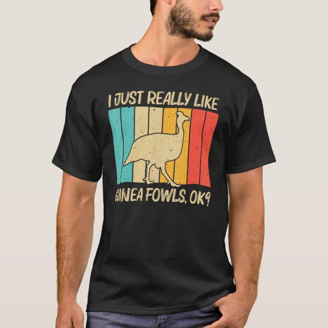 Camiseta Bola De Guinea Para Hombres Granja De Pollo De Ave (Anverso)