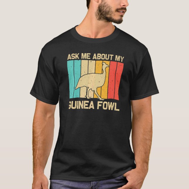Camiseta Bola De Guinea Para Hombres Granja De Pollo De Ave (Anverso)