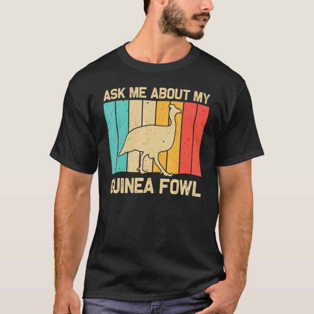 Camiseta Bola De Guinea Para Hombres Granja De Pollo De Ave (Anverso)