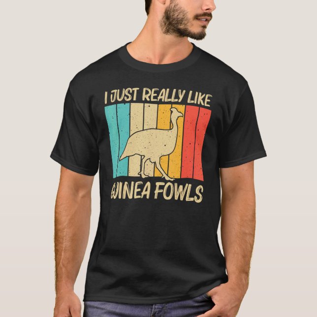 Camiseta Bola De Guinea Para Hombres Granja De Pollo De Ave (Anverso)