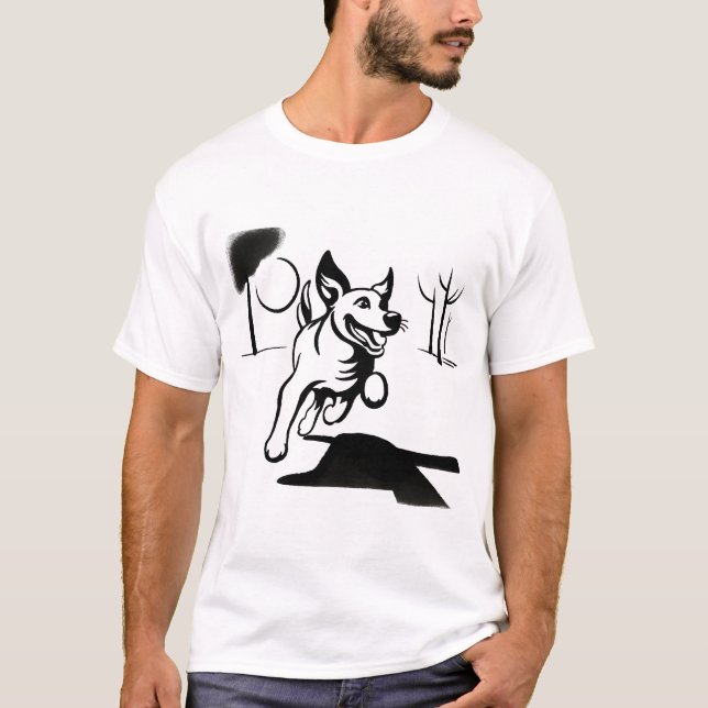 Camiseta Bola de juego de perros (Anverso)