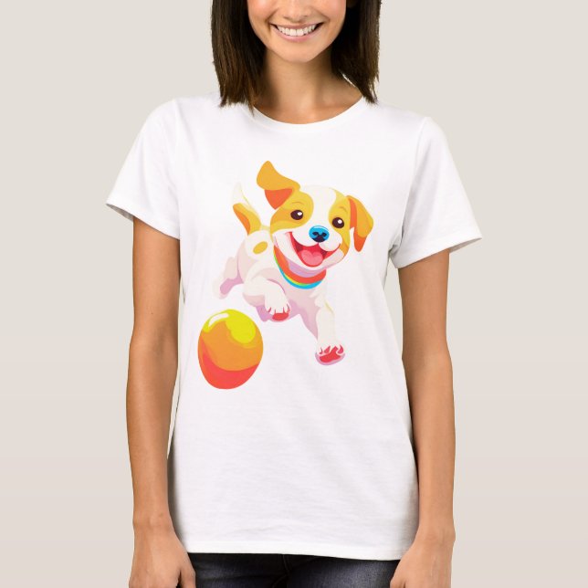 Camiseta Bola de juego de perros (Anverso)