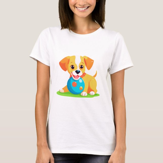 Camiseta Bola de juego de perros (Anverso)