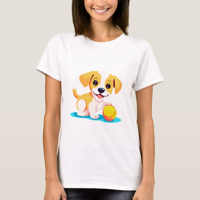 Camiseta Bola de juego de perros (Anverso)