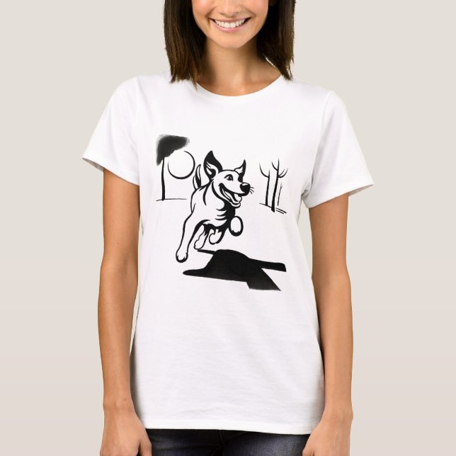 Camiseta Bola de juego de perros (Anverso)