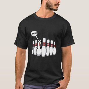 Camiseta Bola De Juego De Pingüino Bowling Para Niños Hombr