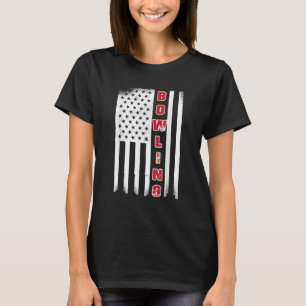 Camiseta Bola de la bandera de los Estados Unidos boliche