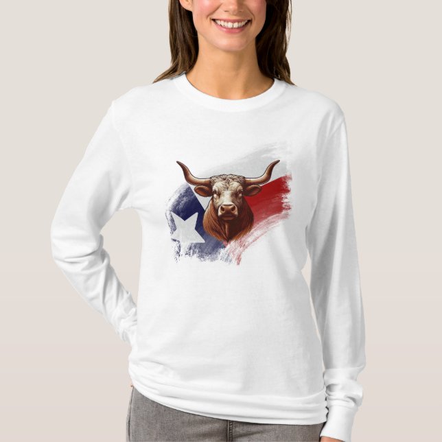 Camiseta Bola de longhorn de Texas (Anverso)