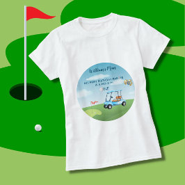 Camiseta Bola de MOM En Un Niño Golf Par-tee Primer Cumplea