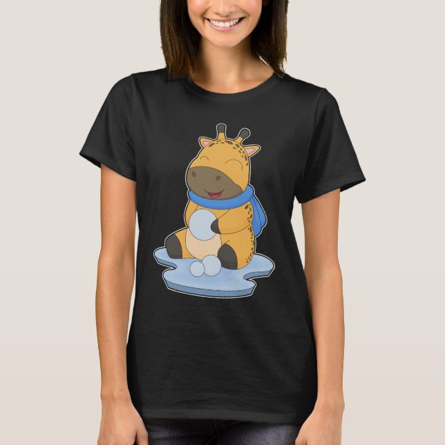 Camiseta Bola de nieve de jirafa (Anverso)